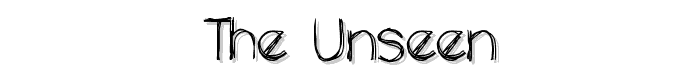 the unseen font